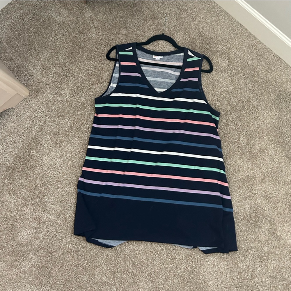 LuLaRoe Striped Kristina Tank Top